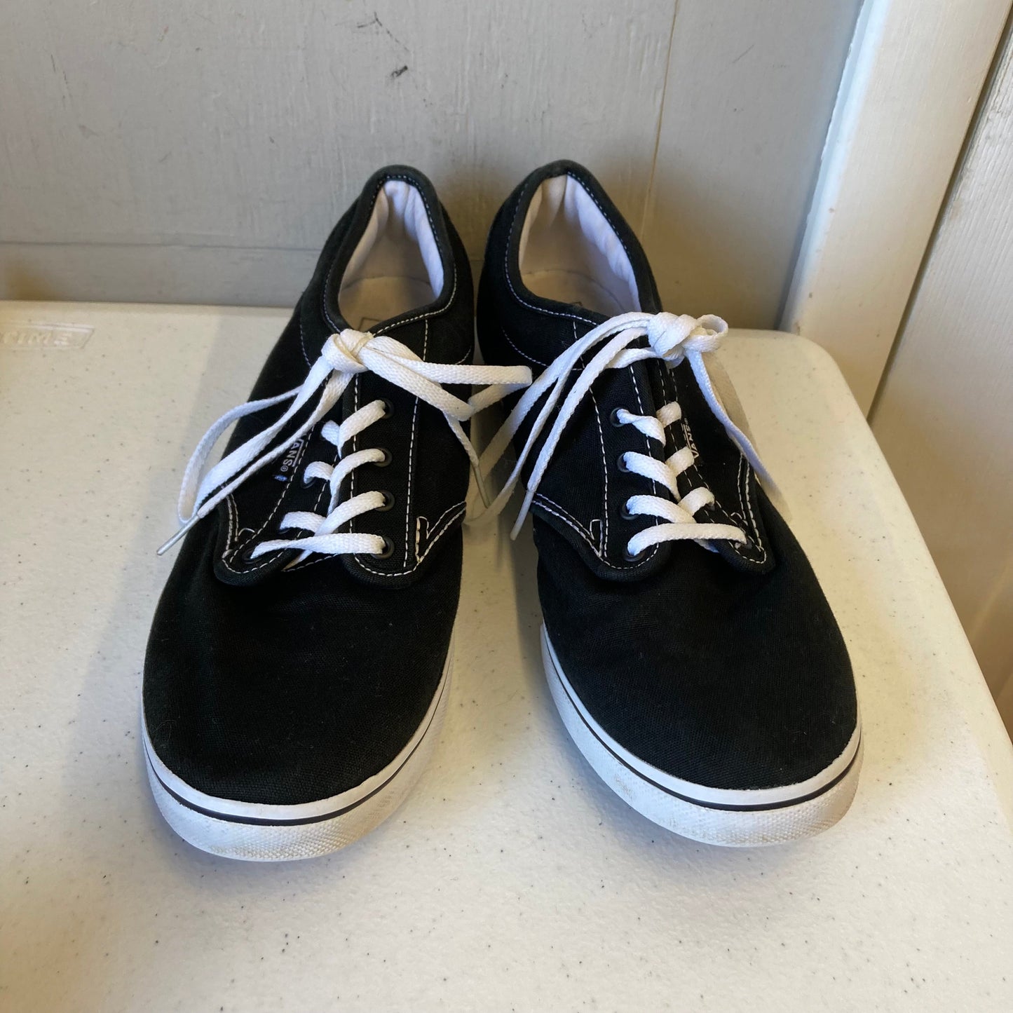 Shoes Sneakers By Vans In Black & White, Size:10