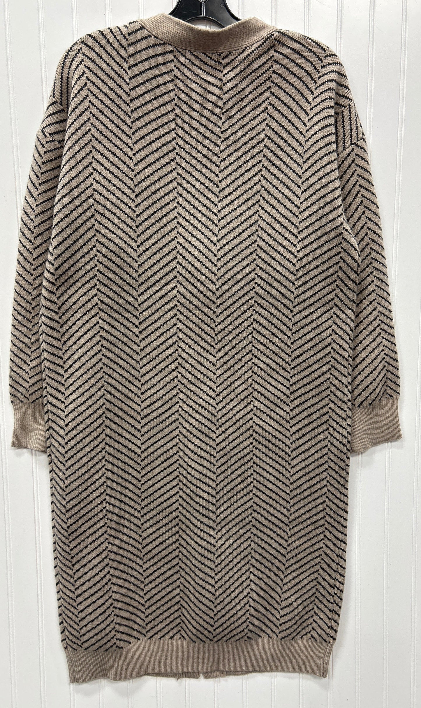 Sweater Cardigan By Promesa In Taupe, Size:M