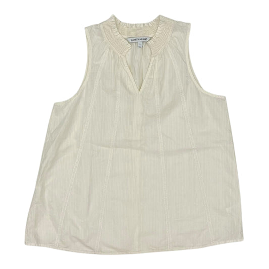 Top Sleeveless By Elizabeth And James In White, Size:S