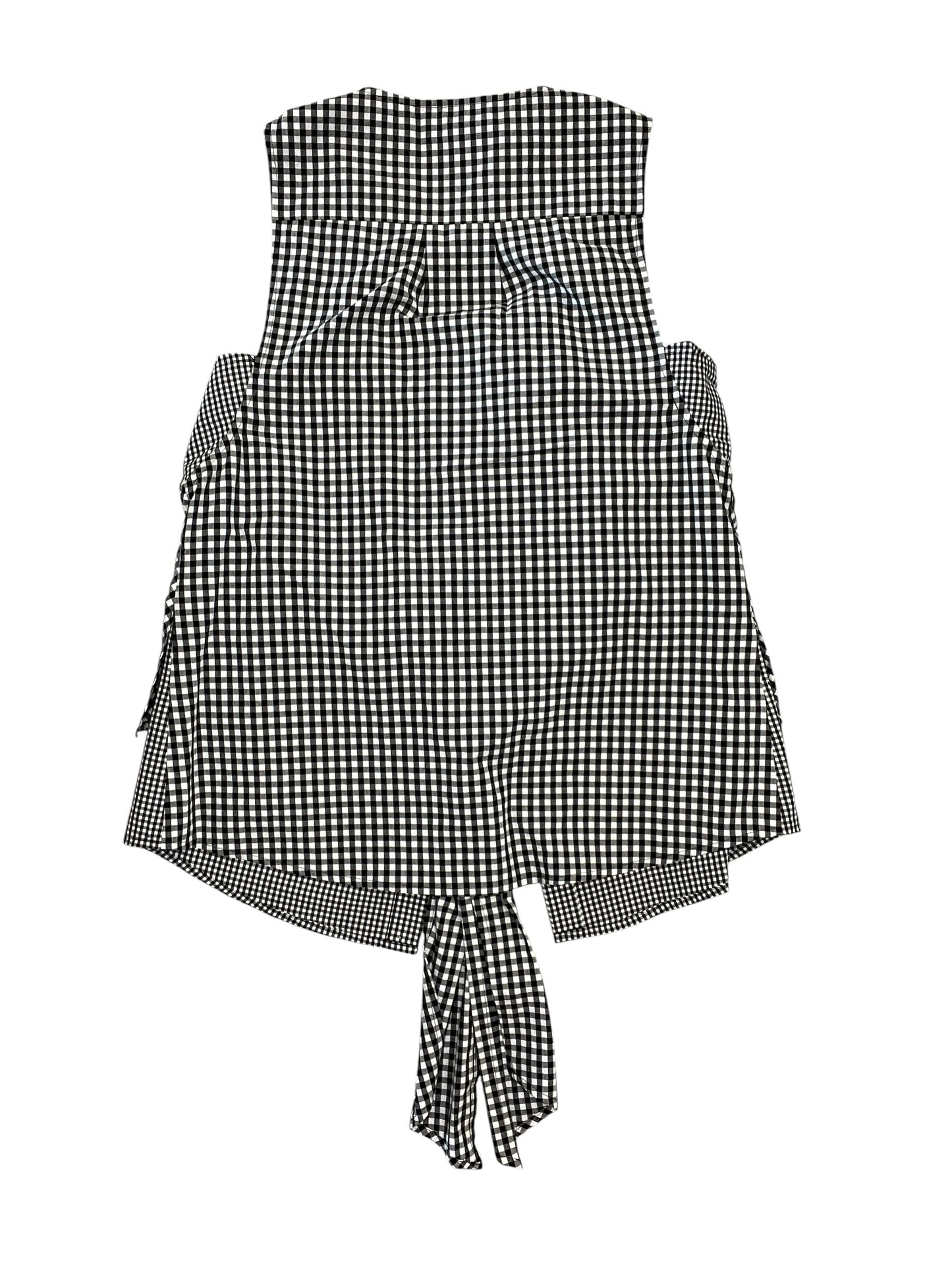 Top Sleeveless Designer By Derek Lam In Checkered Pattern, Size:8