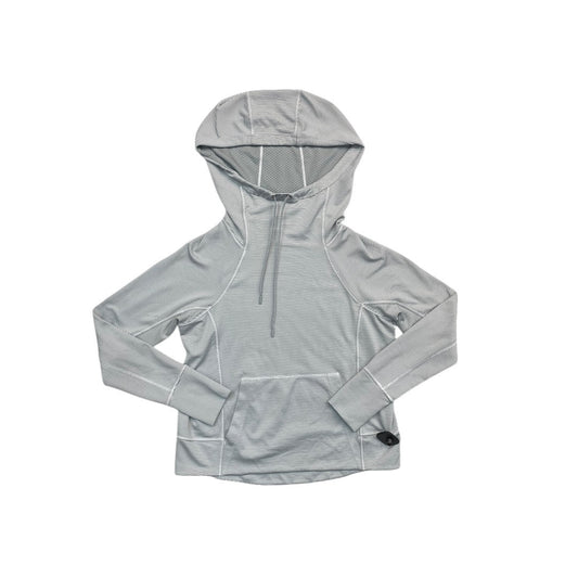 Athletic Top Ls Hoodie By Athleta In Striped Pattern, Size:M