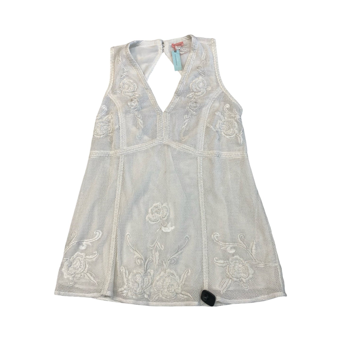 Dress Casual Midi By Anthropologie In White, Size:3