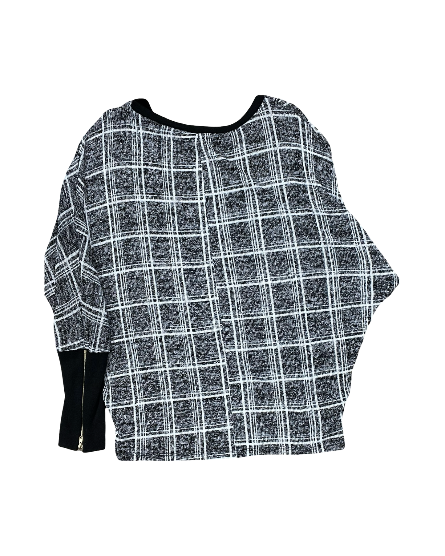 Top Ls By Clothes Mentor In Black & White, Size:Xl