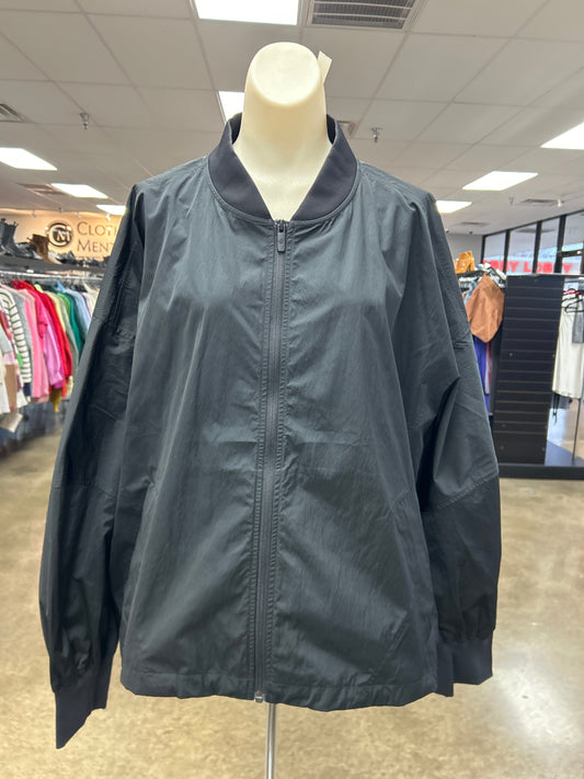 Athletic Jacket By Lululemon In Black, Size:Xl