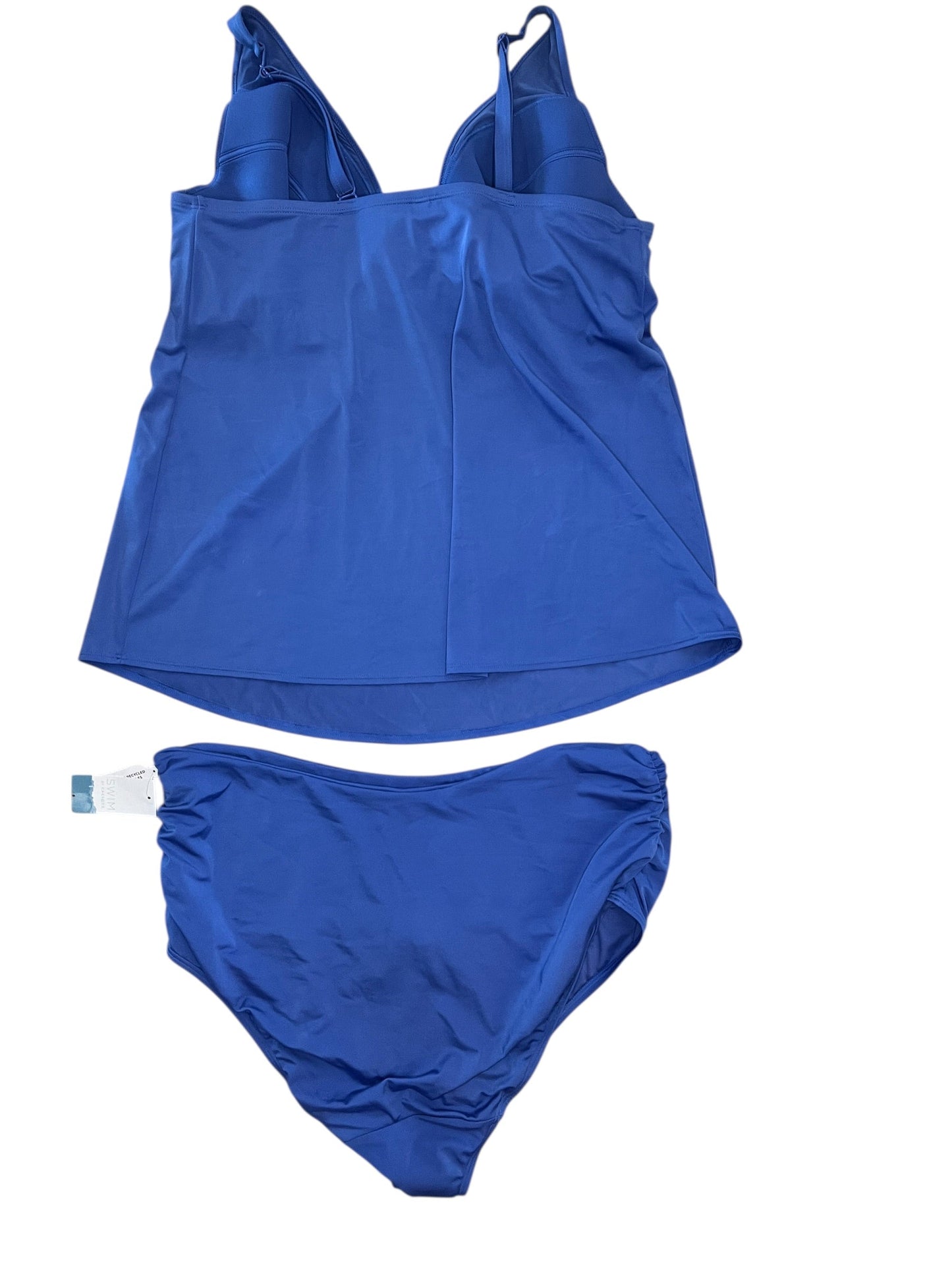 Swimsuit 2Pc By Clothes Mentor In Blue, Size:2X