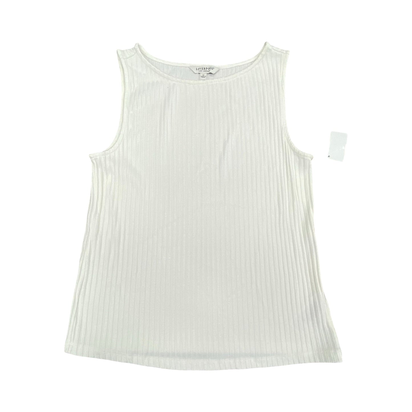 Top Sleeveless By Liverpool In White, Size:M