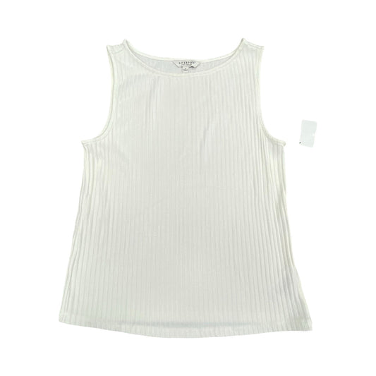 Top Sleeveless By Liverpool In White, Size:M