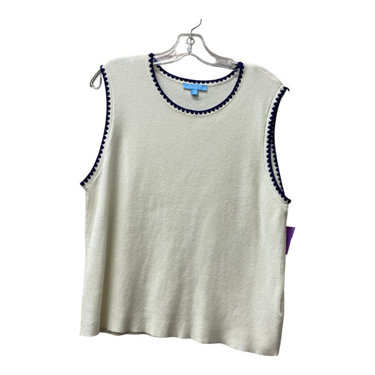 Top Sleeveless By Draper James In White, Size:Xxl