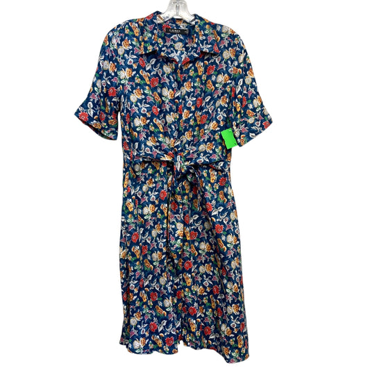Dress Casual Midi By Lauren By Ralph Lauren In Floral Print, Size:Lp