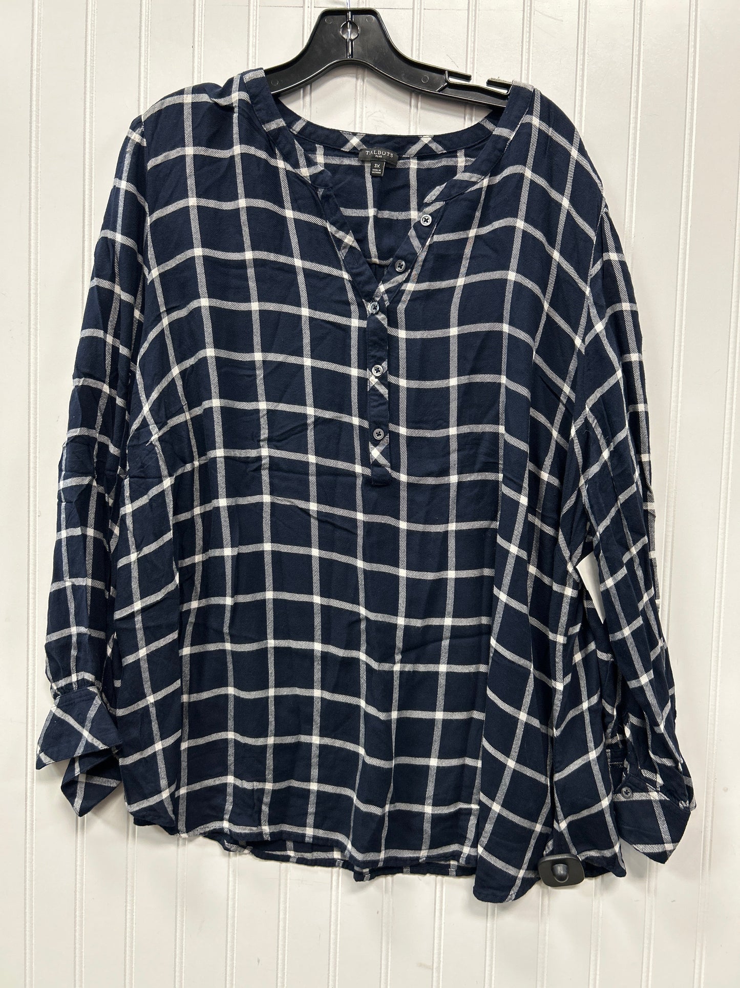 Top Ls By Talbots In Navy, Size:3X