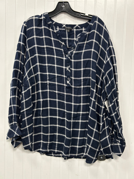 Top Ls By Talbots In Navy, Size:3X