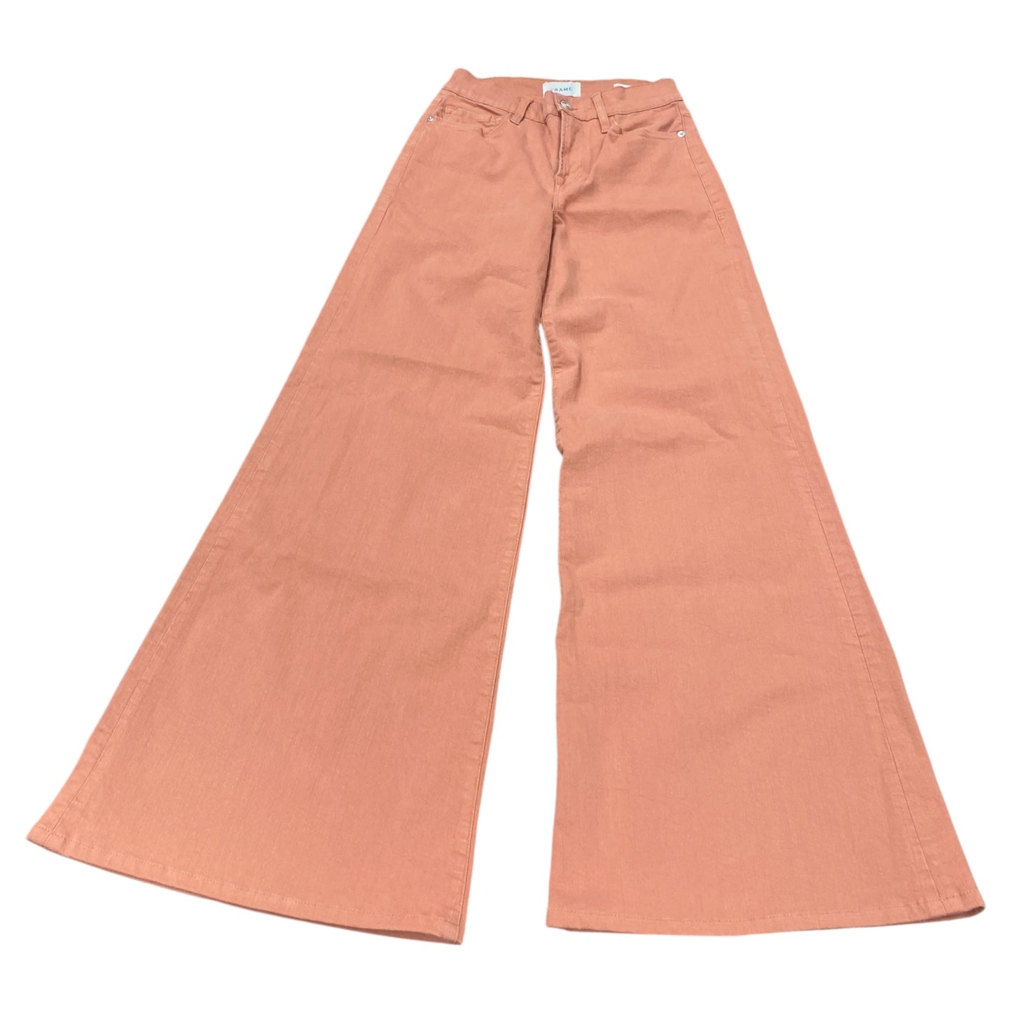 Jeans Wide Leg By Frame In Peach, Size:2