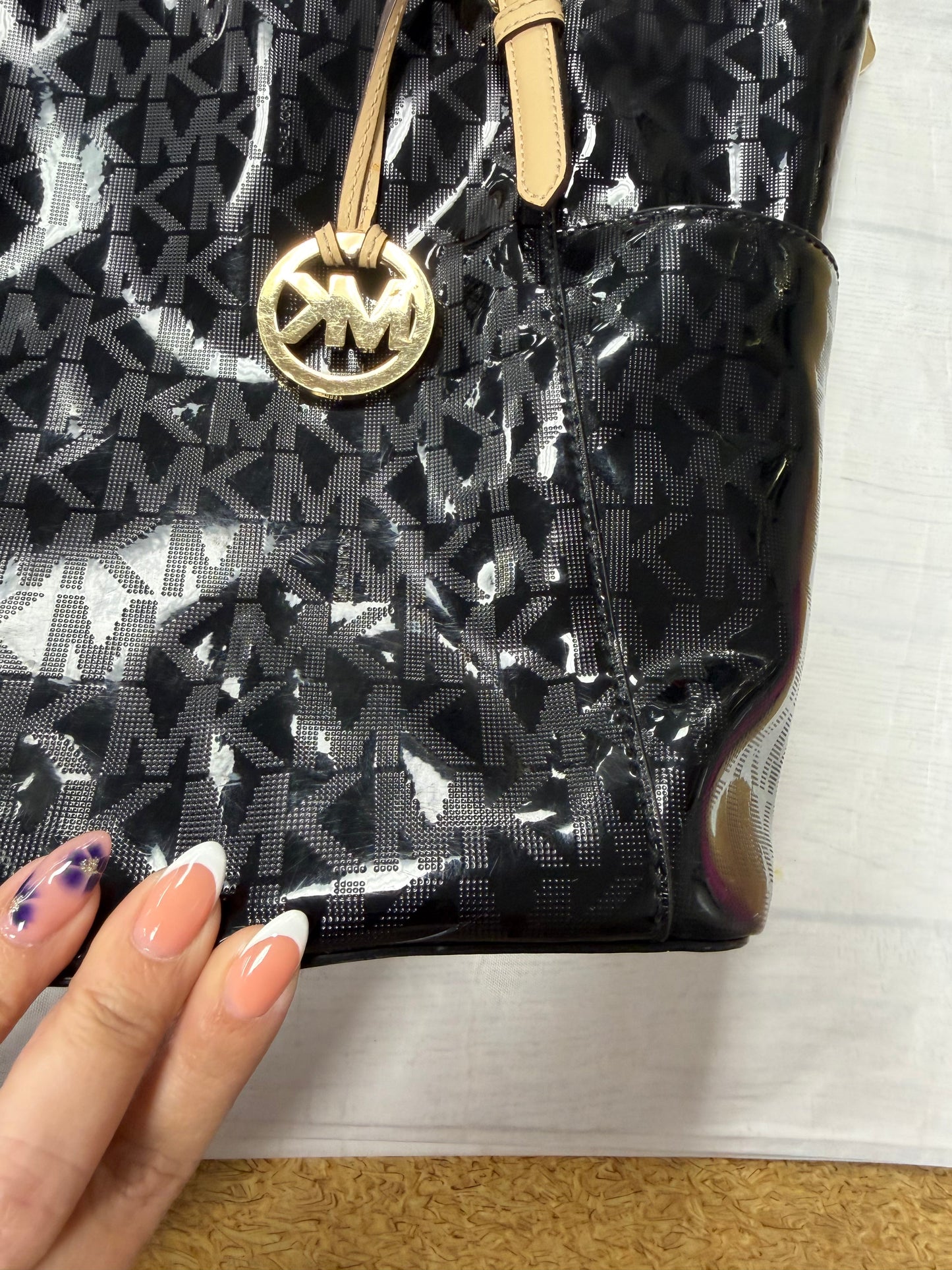 Handbag Designer By Michael Kors In Black, Size:Large