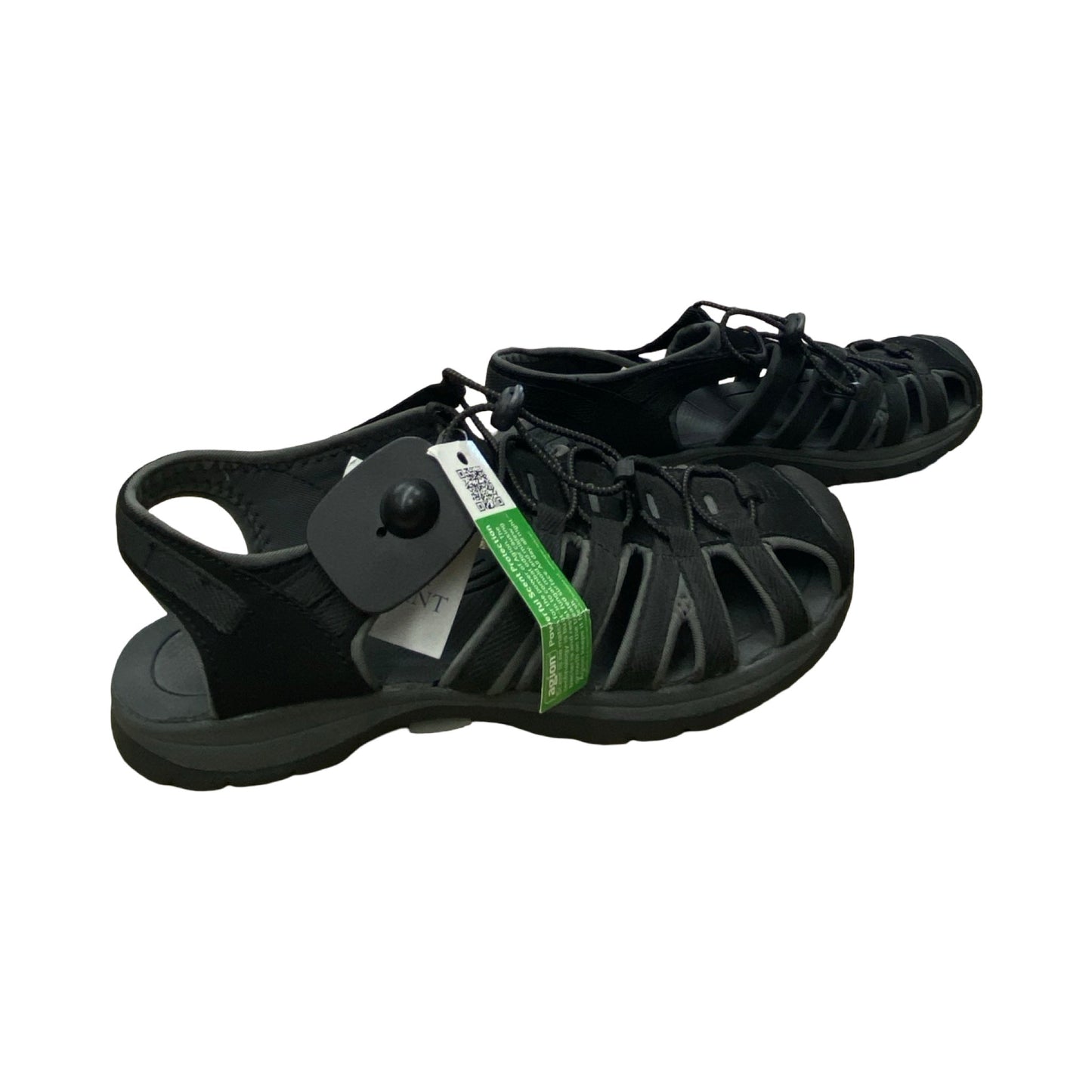 Sandals Sport By Croft And Barrow In Black & Grey, Size:7.5