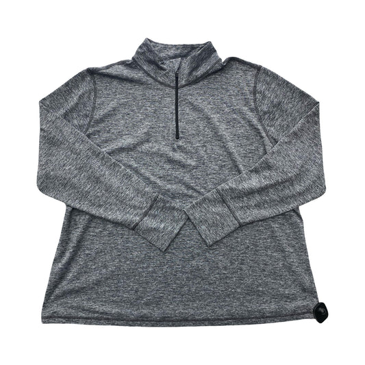 Athletic Top Ls Collar By Ideology In Grey, Size:3X