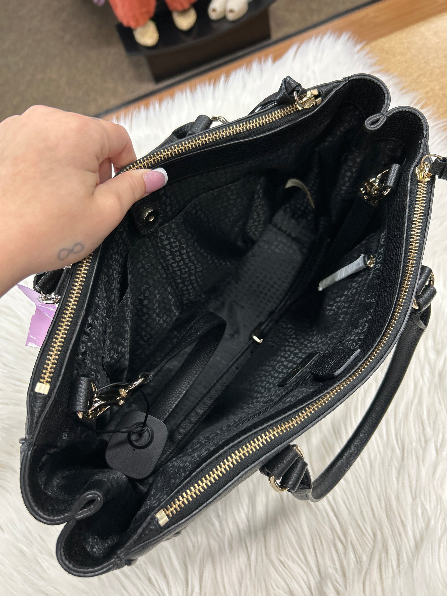 Handbag Designer By Kate Spade In Black, Size:Large