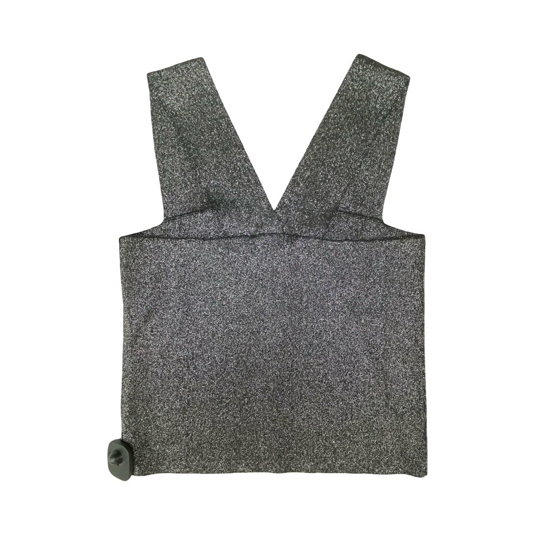 Top Sleeveless By House Of Harlow In Black & Silver, Size:M
