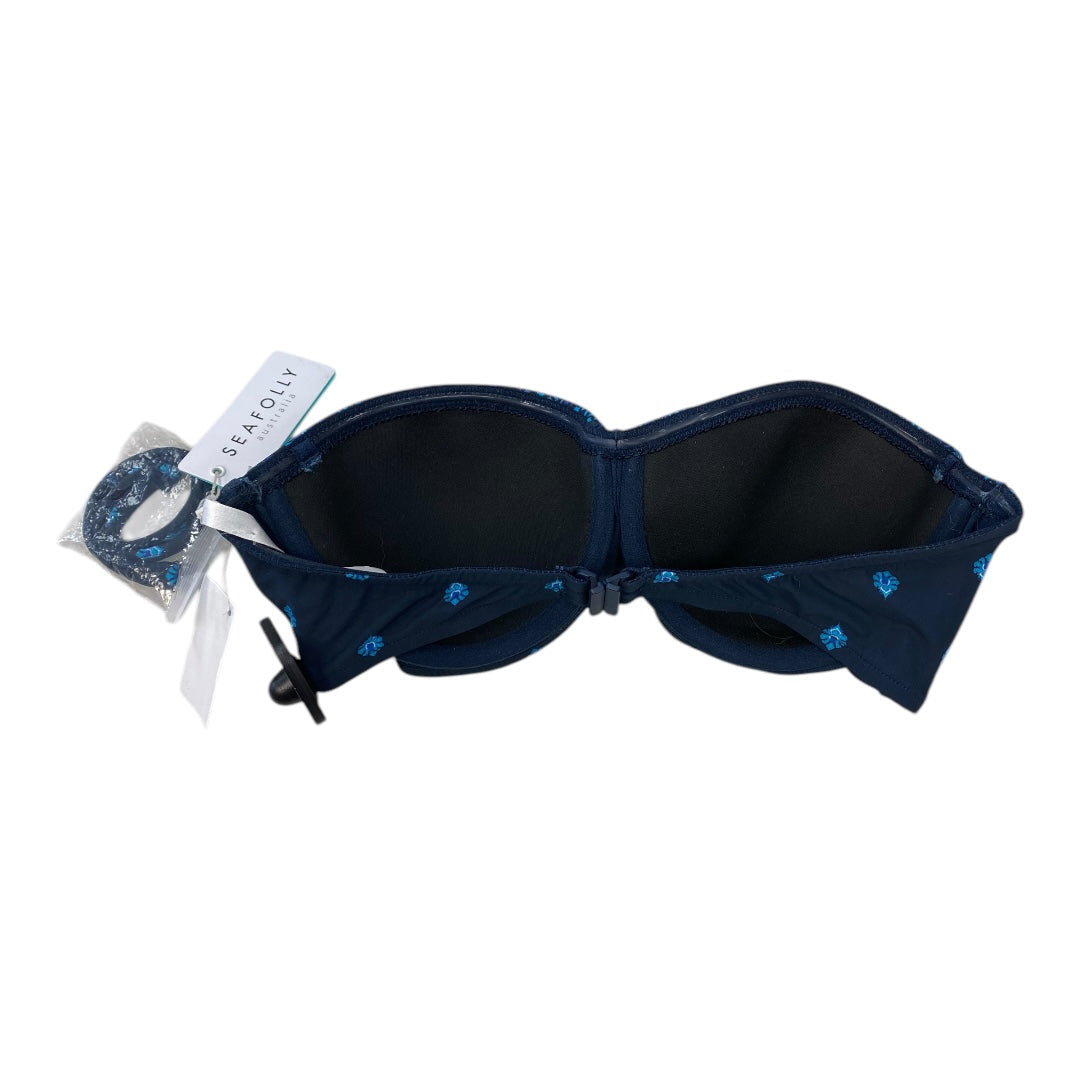 Swimsuit Top By SEAFOLLY In Blue, Size:8