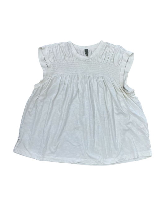 Top Sleeveless By Anthropologie In White, Size:L