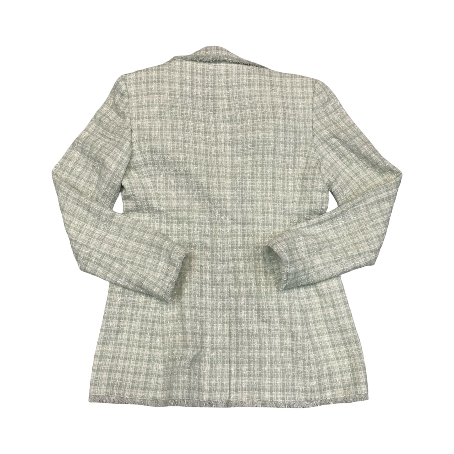 Blazer By Ann Taylor In Green & White, Size:4