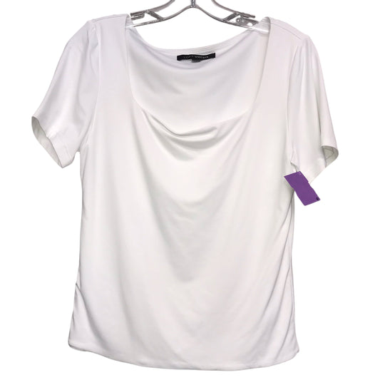 Top Ss Basic By Loft Versa In White, Size:L