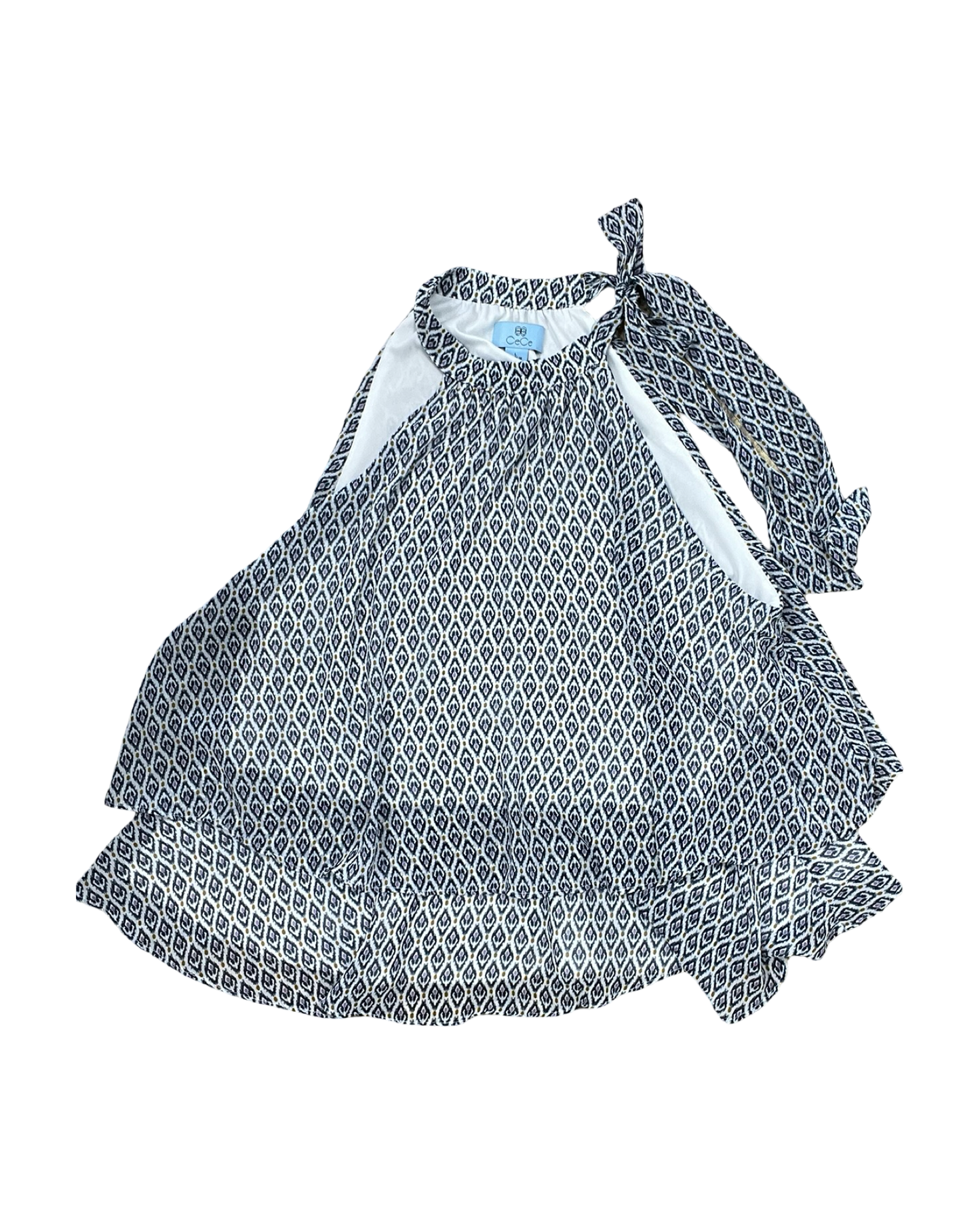 Top Sleeveless By Cece In Blue & Cream, Size:L