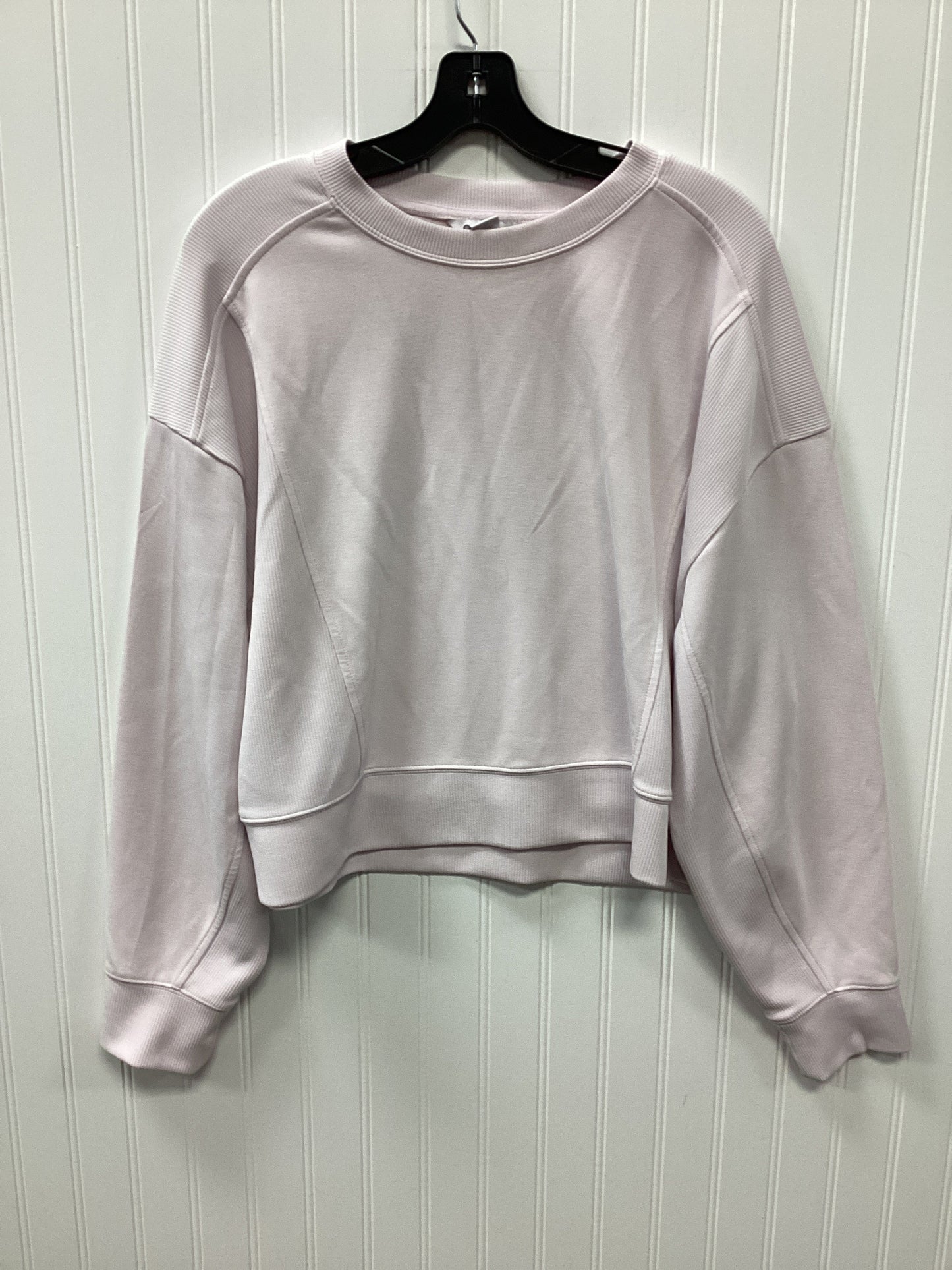 Athletic Top Ls Crewneck By Athleta In Pink, Size:L