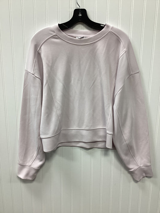 Athletic Top Ls Crewneck By Athleta In Pink, Size:L