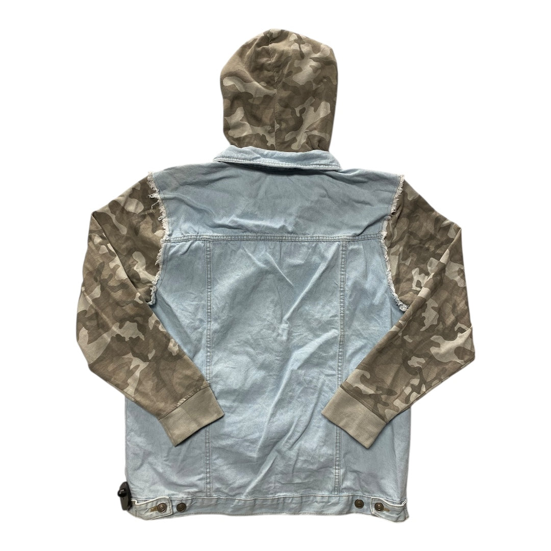 Jacket Denim By Sew In Love In Blue & Green, Size:Xl