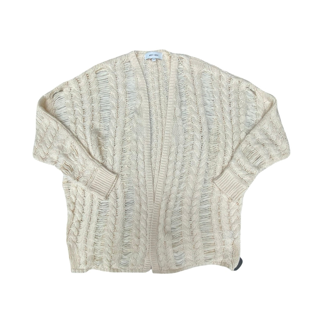 Sweater Cardigan By John + Jenn In Cream, Size:Sp