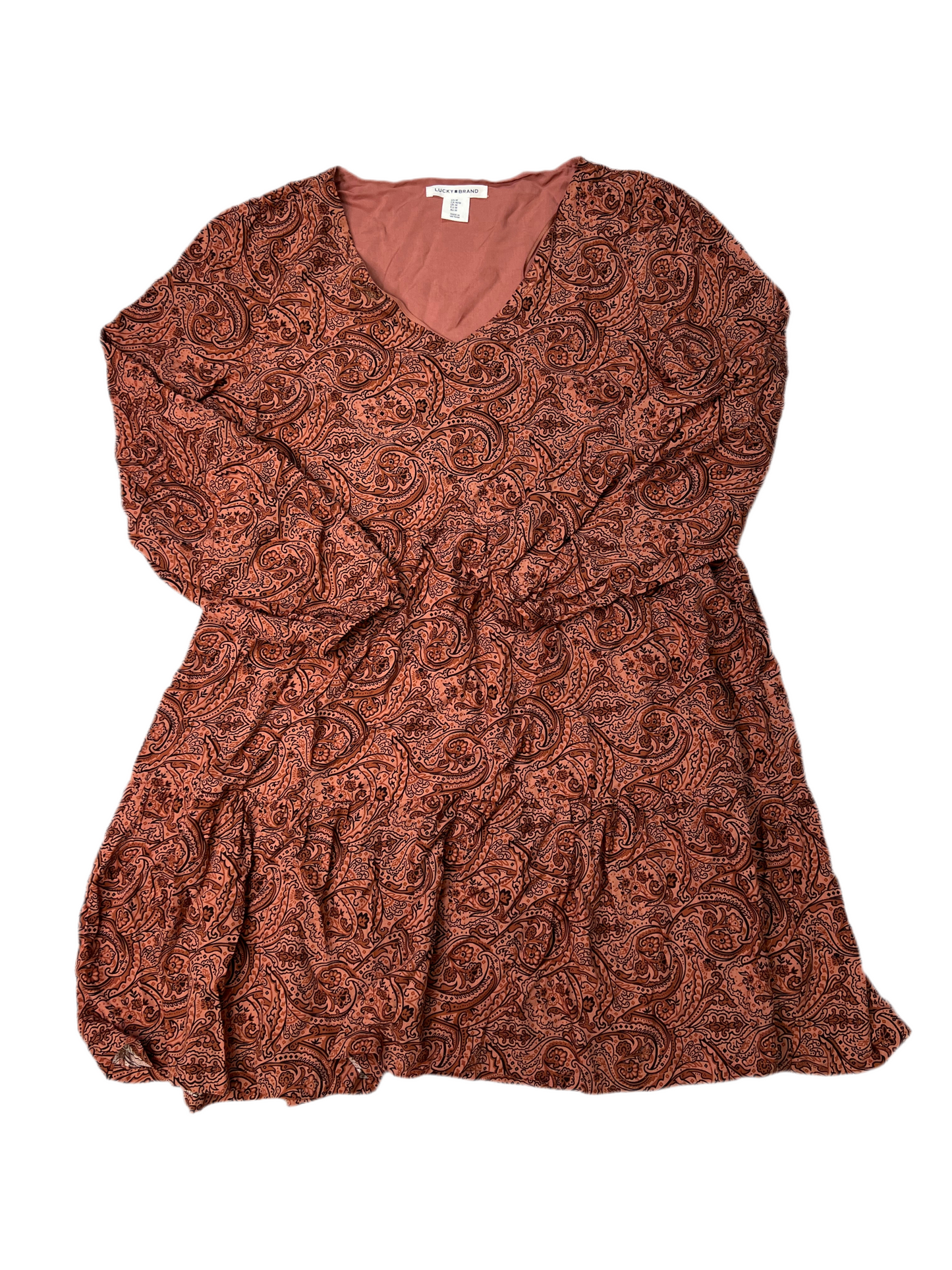 Dress Casual Short By Lucky Brand In Orange, Size: M