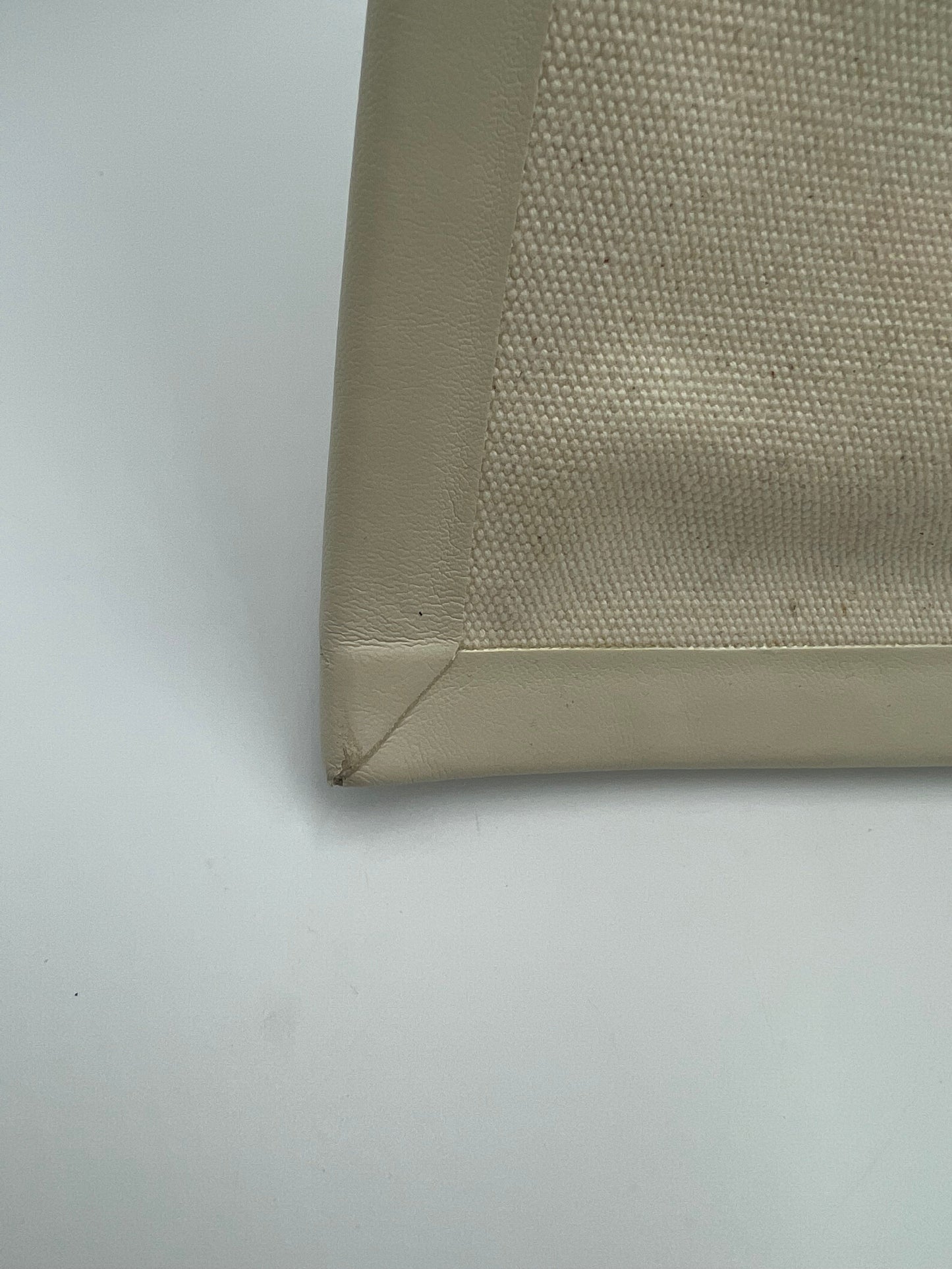 Celine Flat Cream Designer Clutch, Size Large