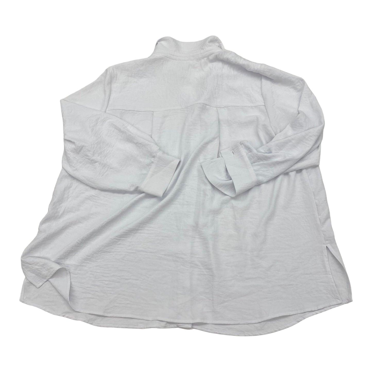 WHITE BLOUSE LS by ADRIANNA PAPELL Size:3X