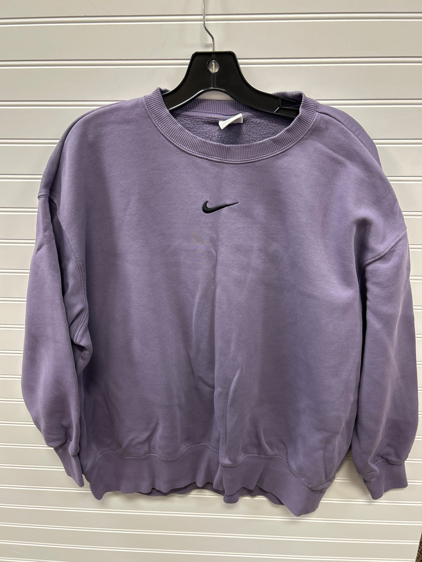 Athletic Sweatshirt Crewneck By Nike Apparel In Purple, Size:L