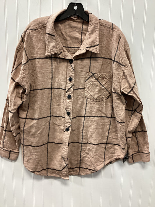 Top Ls By Maurices In Tan, Size:1X