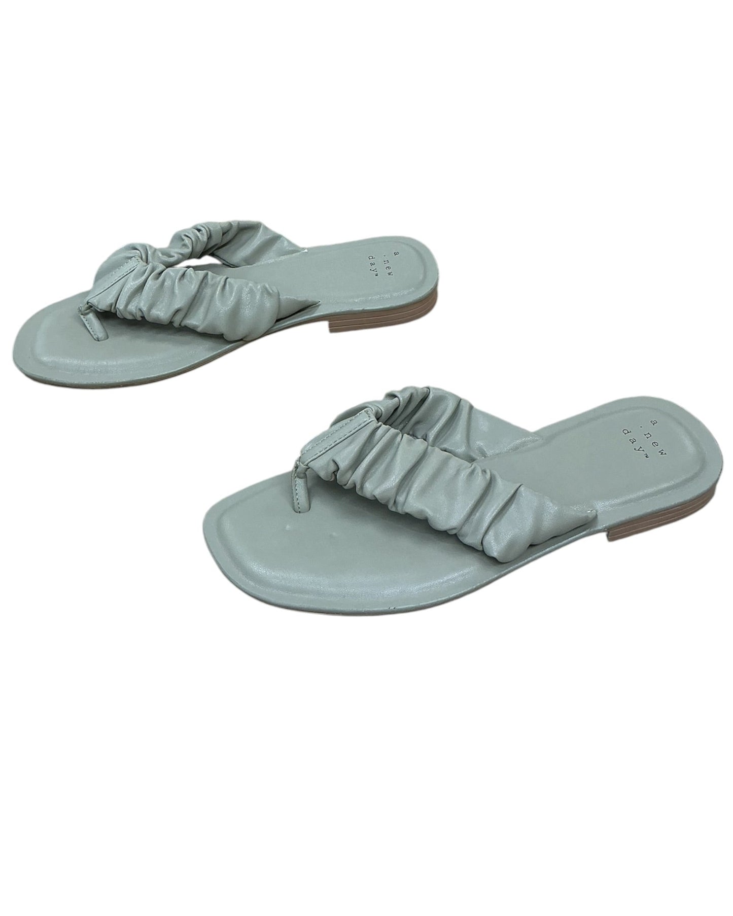 Sandals Flats By A New Day In Green, Size:6.5