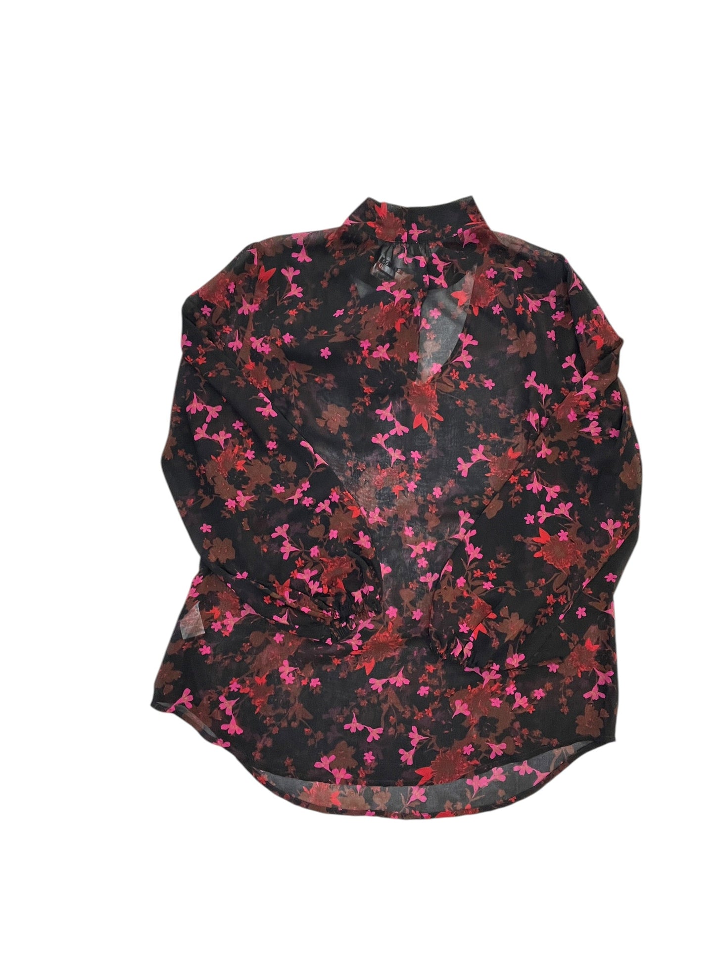 Blouse Ls By Cabi In Floral Print, Size:M