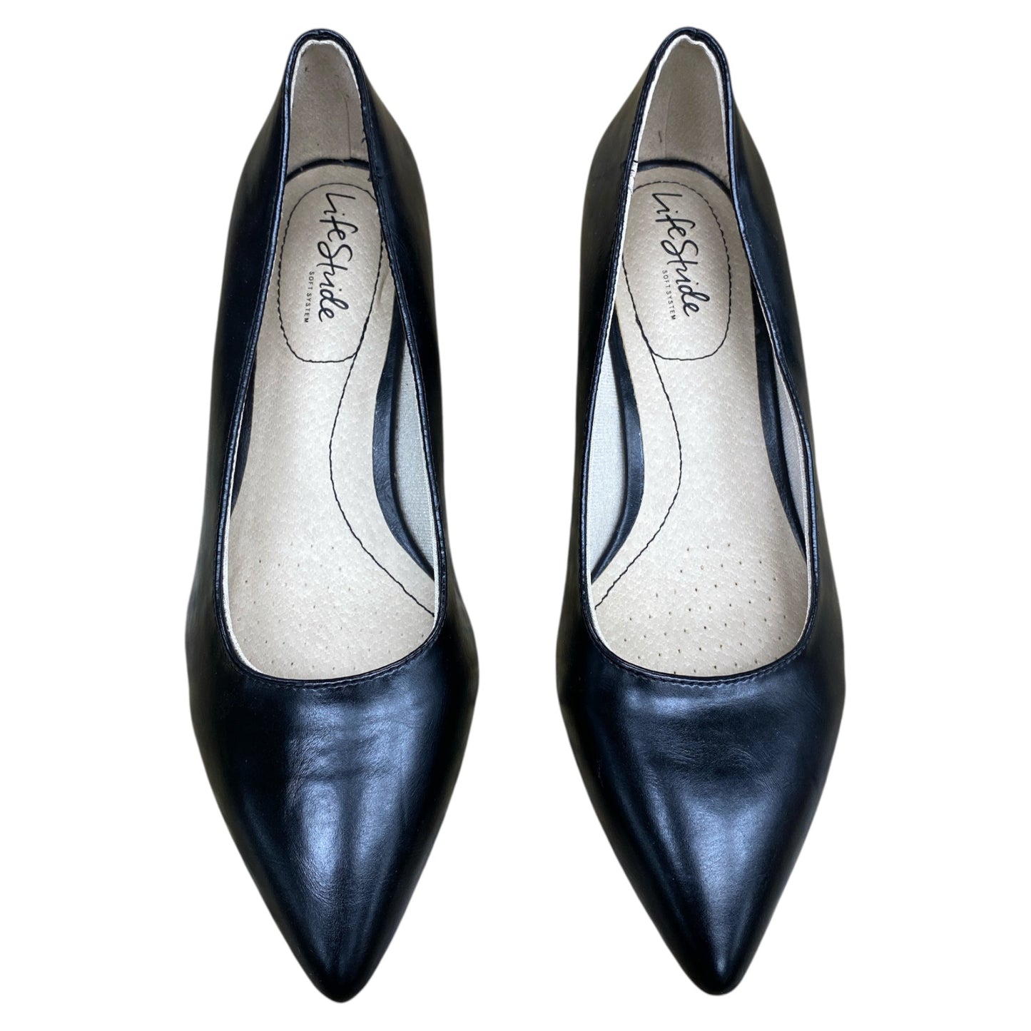 Shoes Heels Kitten By Life Stride In Black, Size:7