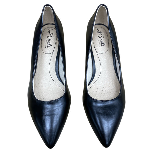 Shoes Heels Kitten By Life Stride In Black, Size:7