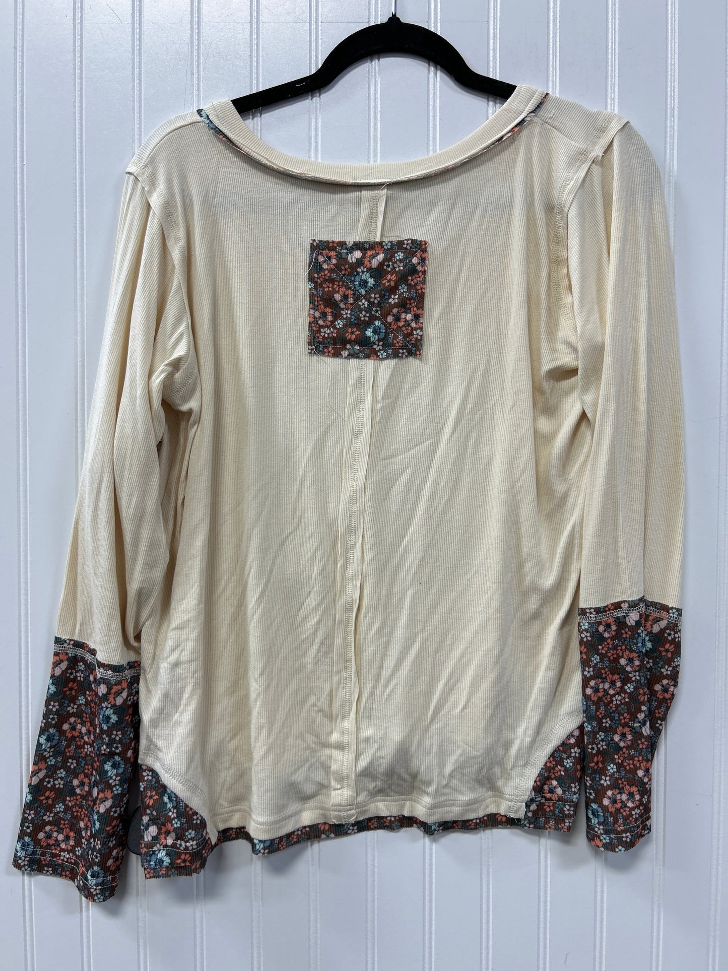 Blouse Ls By Pol In Cream, Size:L
