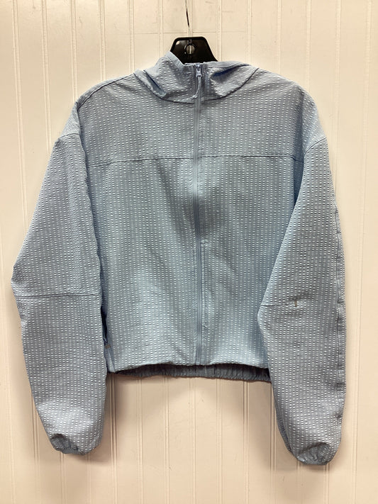 Athletic Jacket By Asics In Blue, Size:Xl