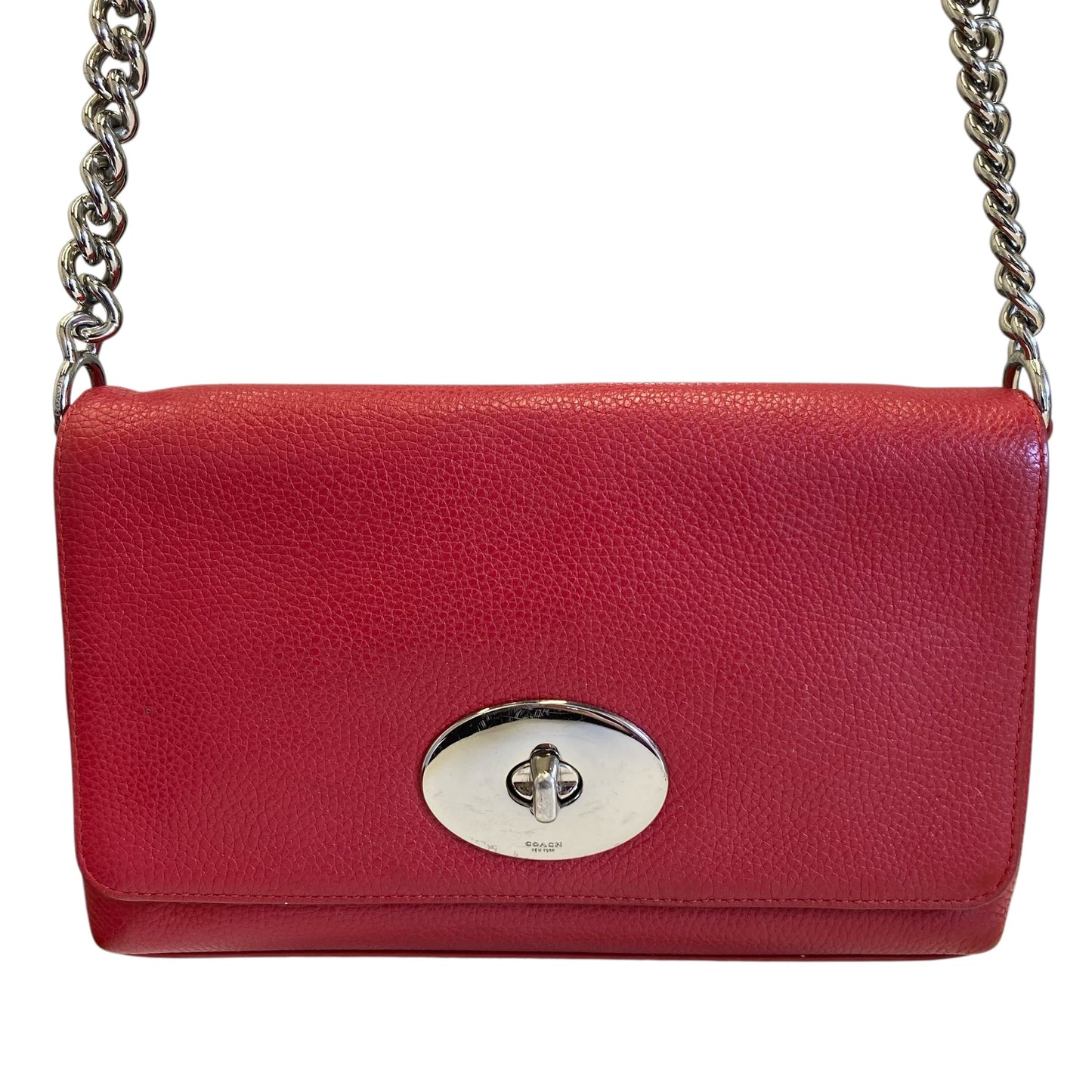 Crossbody Designer By Coach In Red, Size:Medium