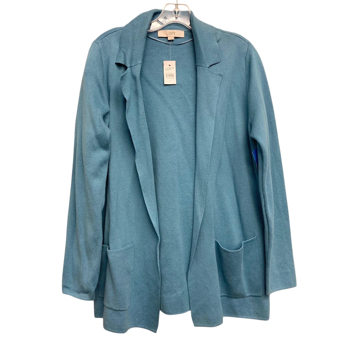 Sweater Cardigan By Loft In Blue, Size:M