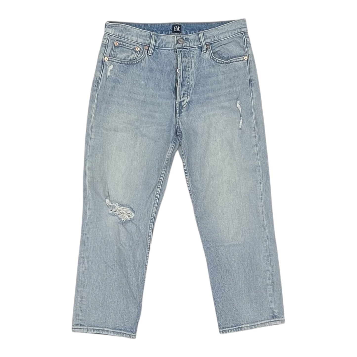 Jeans Straight By Gap In Blue Denim, Size:10P