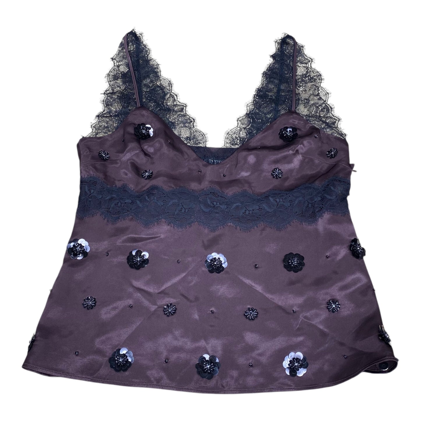 Top Sleeveless By J. Crew In Black & Brown, Size:6