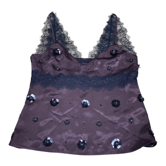 Top Sleeveless By J. Crew In Black & Brown, Size:6