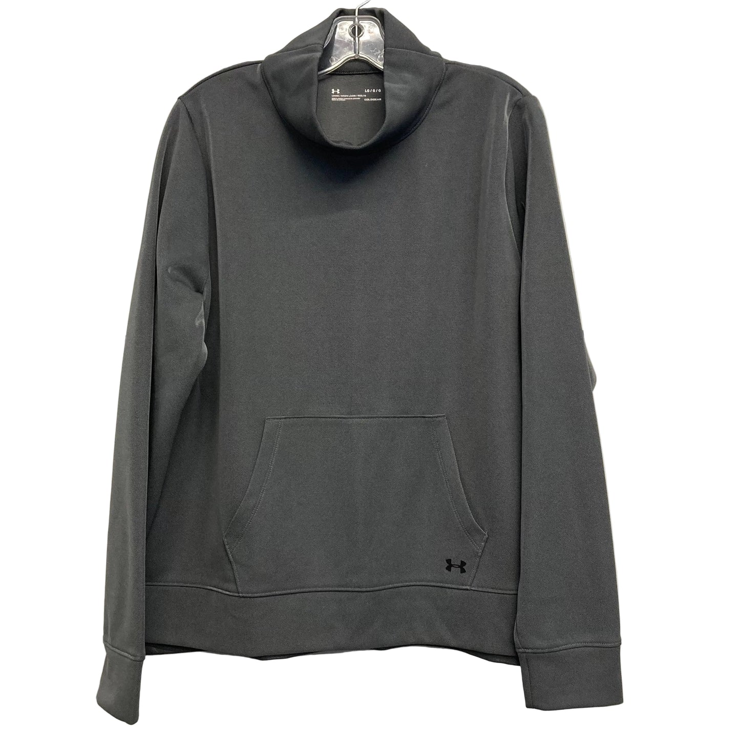 Athletic Top Ls Collar By Under Armour In Grey, Size:L