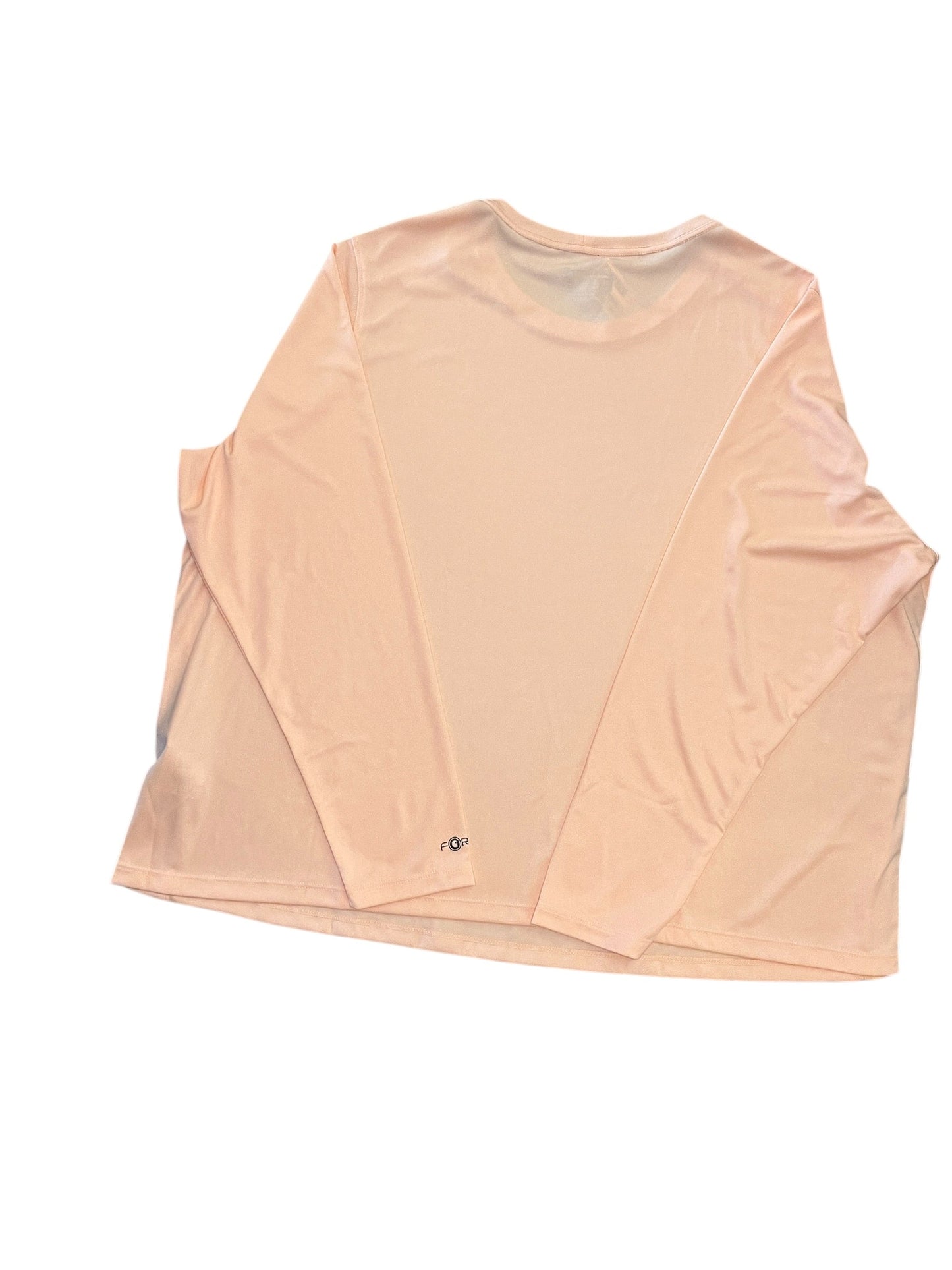 Athletic Top Ls Collar By Carhartt In Peach, Size:3X