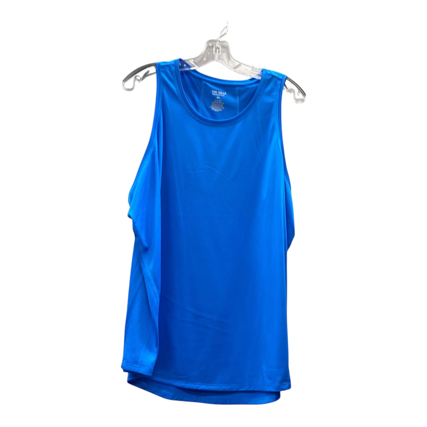 Athletic Tank Top By Tek Gear In Blue, Size:2X