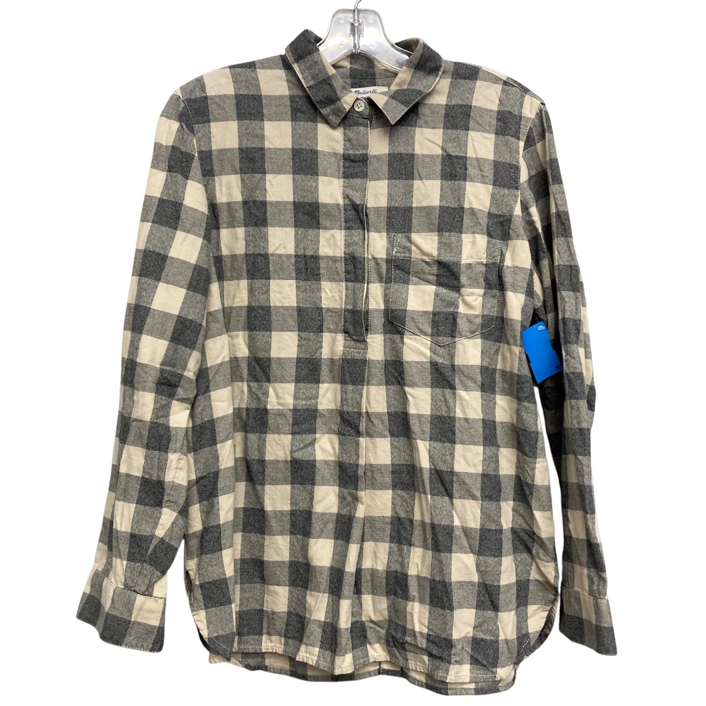 Top Ls By Madewell In Cream & Grey, Size:M